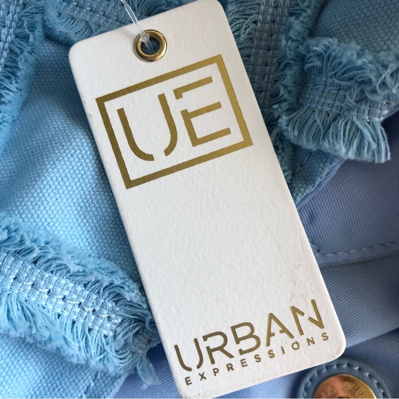 Urban Expressions Barbuda Cotton Hobo Shoulder Bag, Sky Blue, NWT - Picture 9 of 10